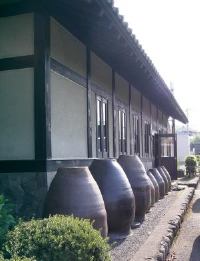 row of vats